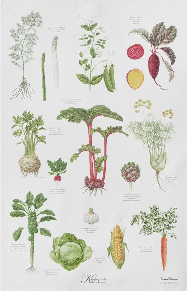 Tea Towel: Kitchen Garden