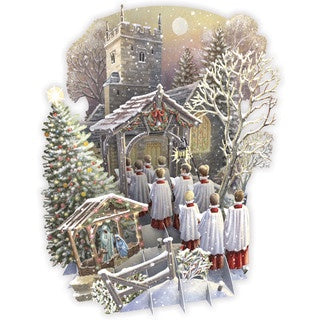 Card (3D Pop Up Christmas): Christmas Choir