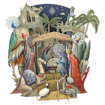 Card (3D Pop up Christmas): Nativity