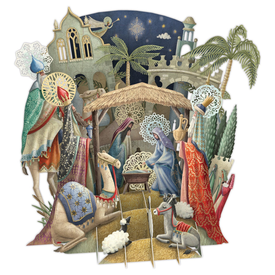 Card (3D Pop up Christmas): Nativity