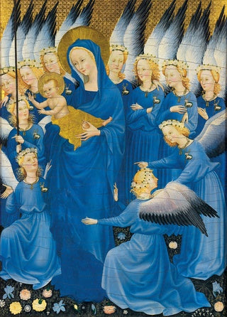 Card (Christmas National Gallery): Wilton Diptych Angels