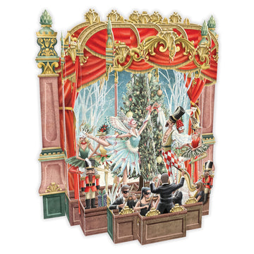 Card (3D Pop up Christmas): Christmas Ballet