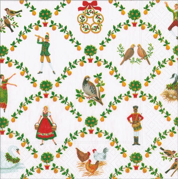 Paper Napkins (Cocktail): On the 12th Day