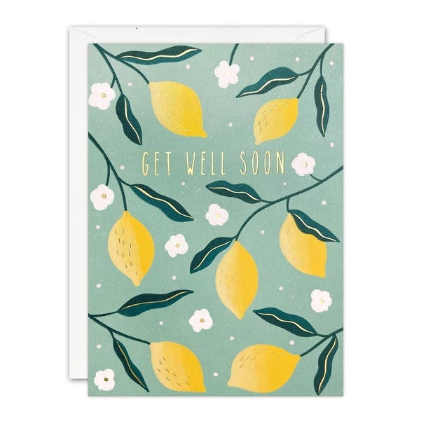 Card (James Ellis): Lemons - Get Well Soon