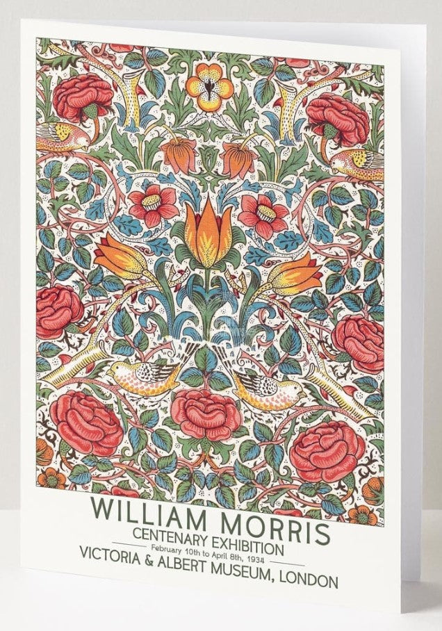 Card: William Morris Roses