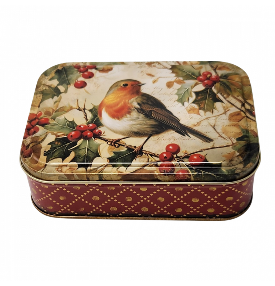 Tin (Nostalgia): Robin Small Rectangular Tin