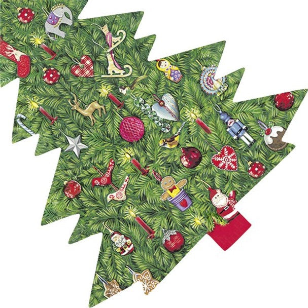 Paper Napkins (Cut Out): Bright Christmas Tree