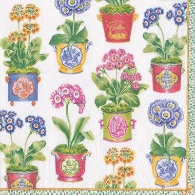 Paper Napkins (Lunch): Chinoiserie - Primroses