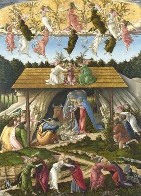 Card (Christmas): Sandro Botticelli - Mystic Nativity