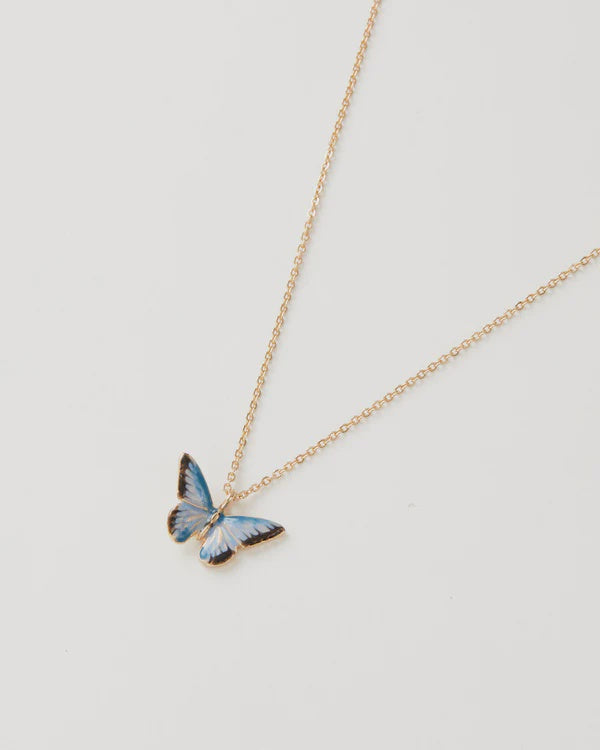 Necklace: Blue Butterfly