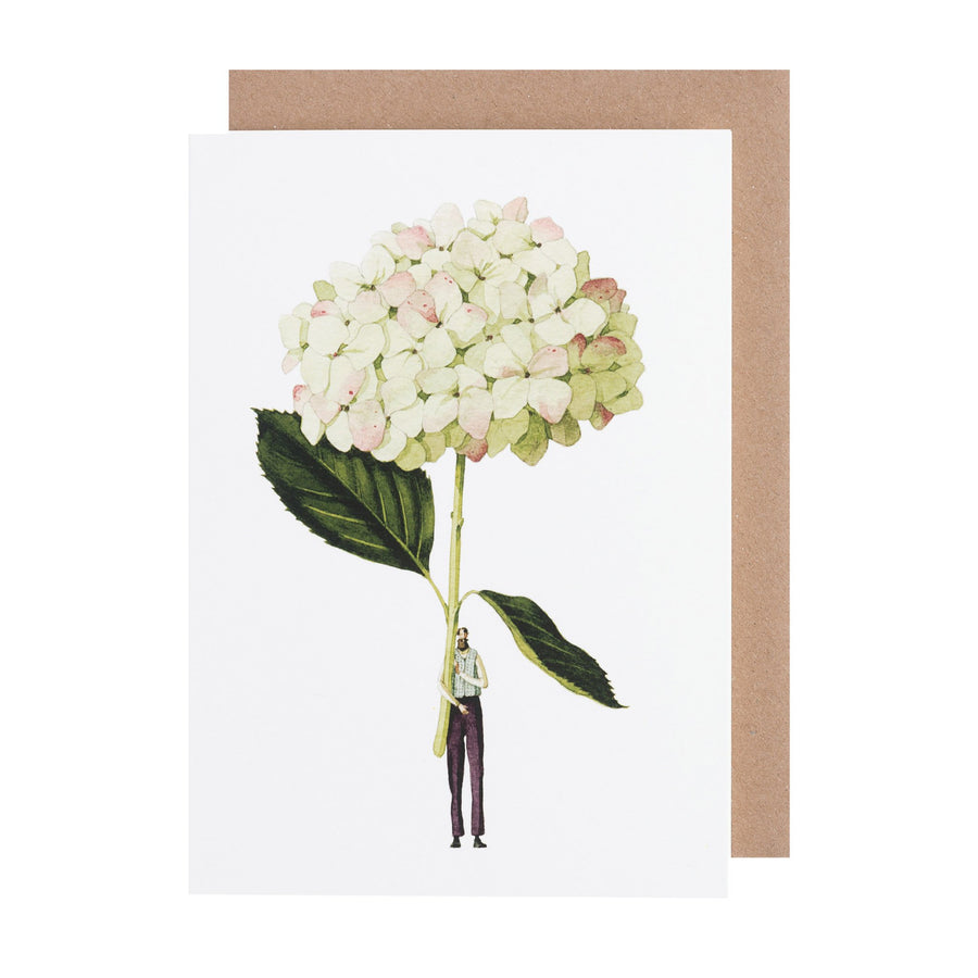 Card (Laura Stoddart): Green Hydrangea