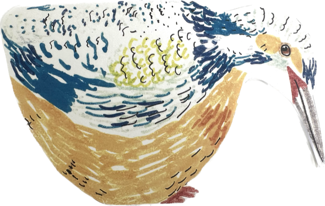 Card (Maude Smith): Birdy Kingfisher