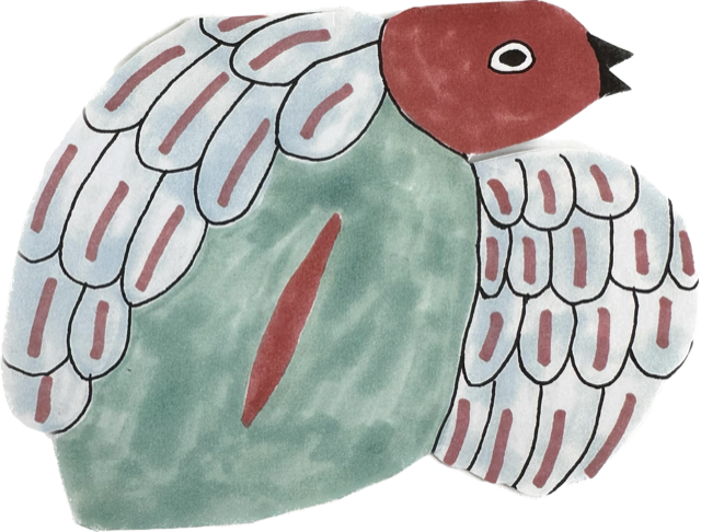 Card (Maude Smith):  Birdy Warbler