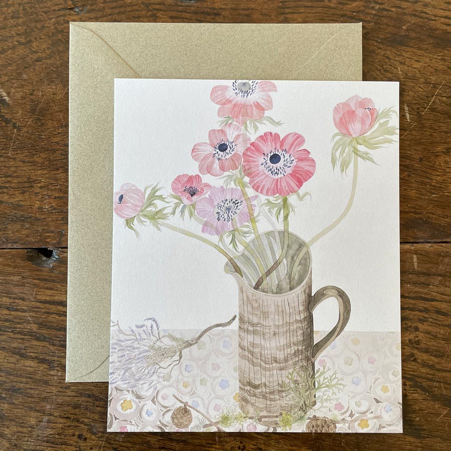 Card set (Angie Lewin): Watercolour postcard