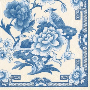 Paper Napkins (Lunch): Eastern Influence Blue and White