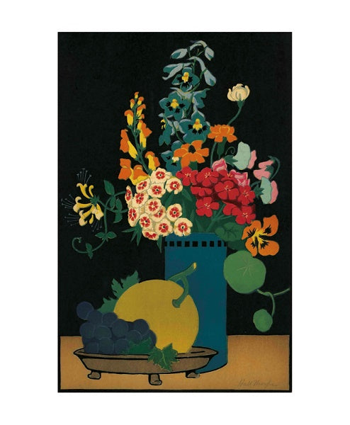 Card (John Hall Thorpe): Fruit & Flowers