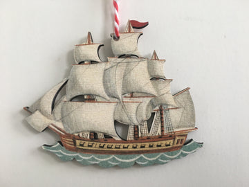 Wooden Decoration: HMS Surprise