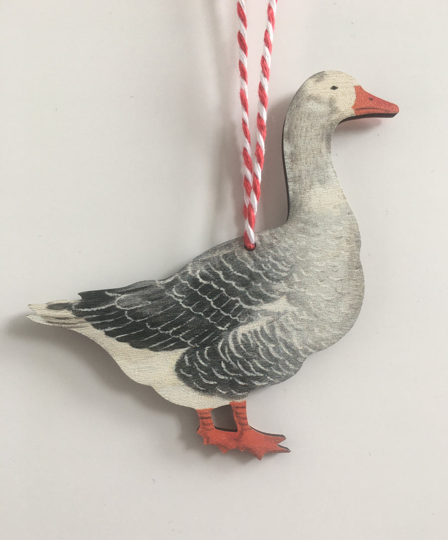 Wooden Decoration: Christmas Goose