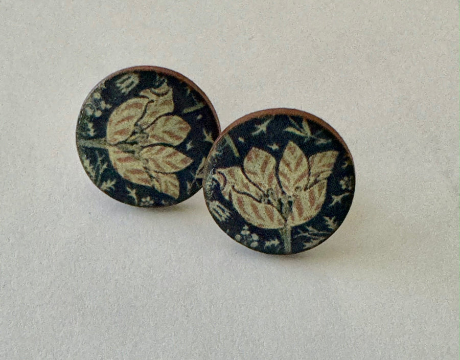 Ceramic Earrings: Morris Tulip  studs