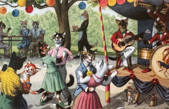 Card: A Summer Cat Dance