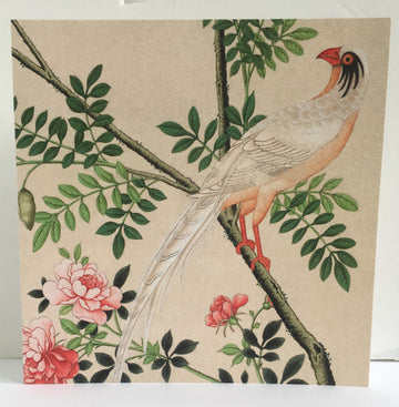 Card (V&A): Oriental Birds & Flowers
