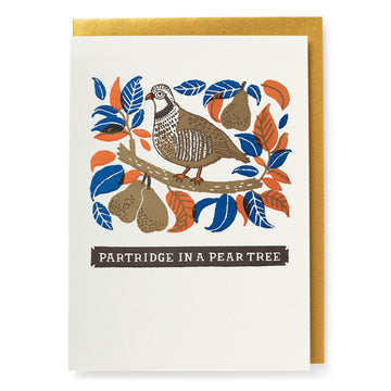 Card Christmas: Partridge in a Pear Tree