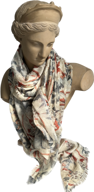 Scarf (Modal and Silk): Acanthus Wash