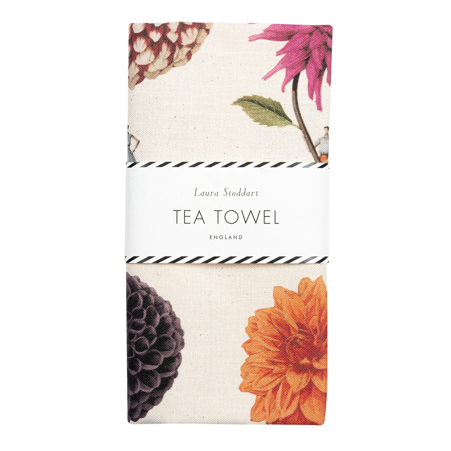 Tea Towel (Laura Stoddart): Multiflower Dahlias
