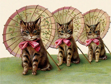 Card (Madame Treacle): Three Kittens