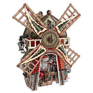 Card (3D Pop up): Santa's Windmill
