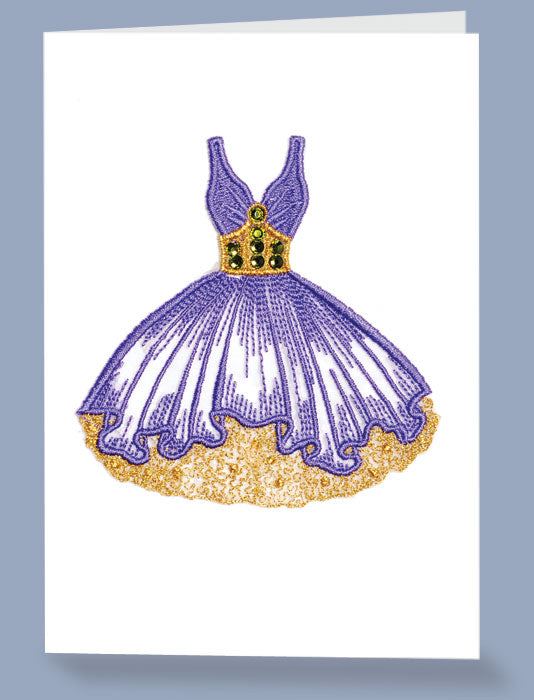 Card (Embroidered): Amethyst Dress