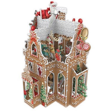 Card (3D Pop up): Christmas - Gingerbread House