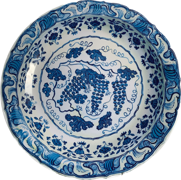 Tin Plate: Ashmolean - Blue Grapes