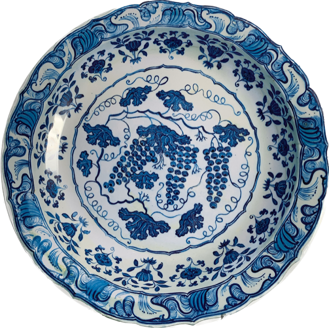 Tin Plate: Ashmolean - Blue Grapes