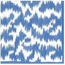 Paper Napkins (Lunch): Modern Moire Blue