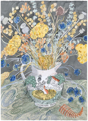 Card (Angie Lewin): Gardener's Arms