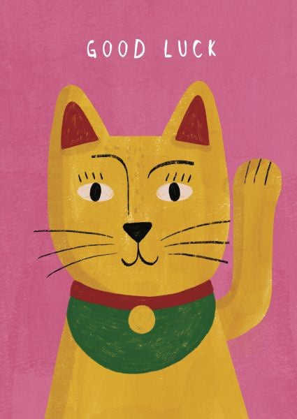 Card (Niaski): Good Luck Cat