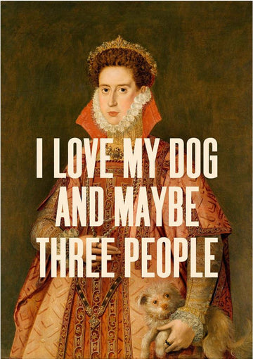 Card (Oh Fine! Art): I Love My Dog