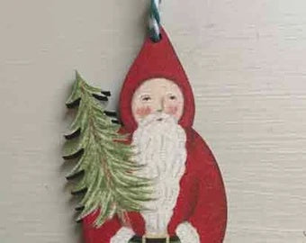 Wooden Decoration: Santa