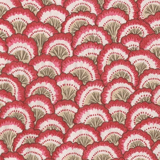 Paper Napkins (Lunch): Christmas Scallop Red
