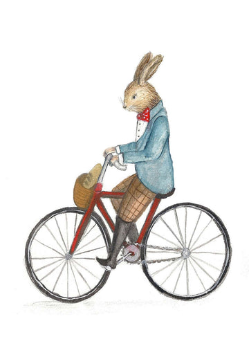 Card: Rabbit on Bike