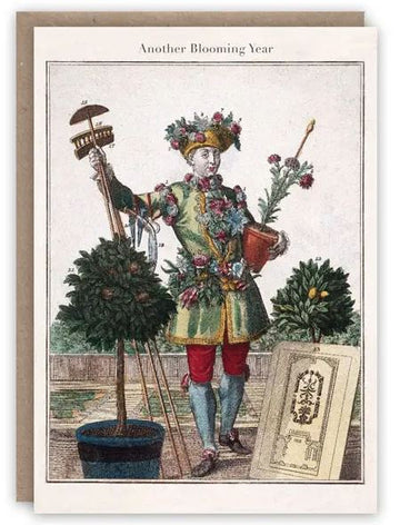 Card (The Pattern Book): The Gardener Birthday Card