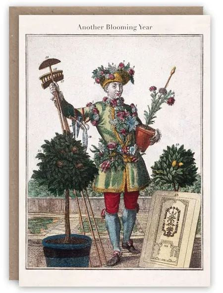 Card (The Pattern Book): The Gardener Birthday Card