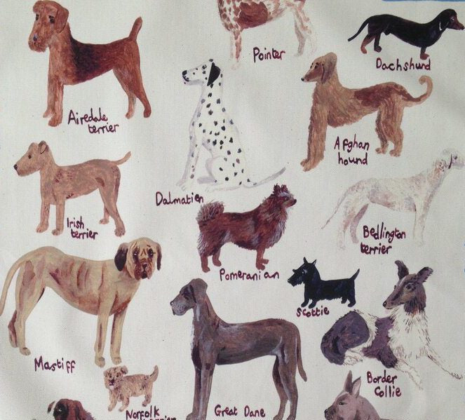 Tea Towel (Maude Smith):  Dog Breeds