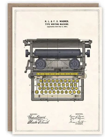 Card (The Pattern Book): Typewriter