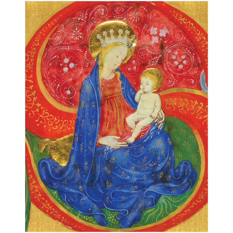 Card Set (Boxed): Virgin and Child in an Initial S