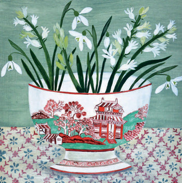 Card Set (Pack): Snowdrops in Bowl
